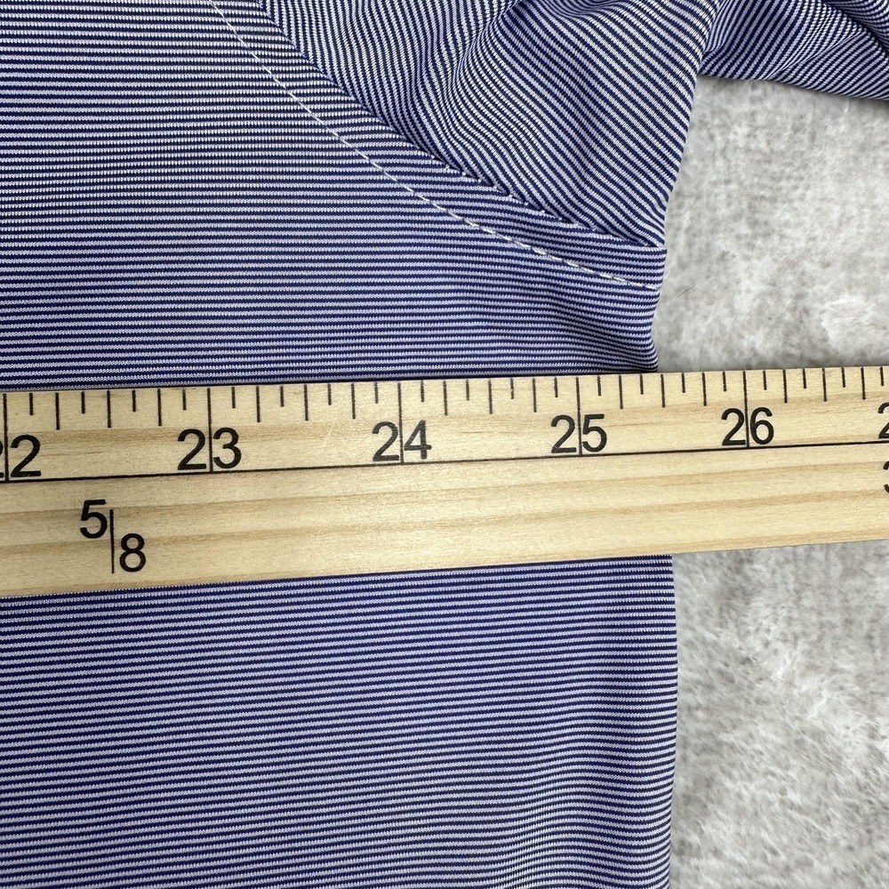 FootJoy Polo Shirt Mens XL Purple Stripe Golf‎ Performance Stretch Top Active - Picture 8 of 9